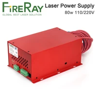 fireray 80w co2 laser power supply for co2 laser engraving cutting machine
