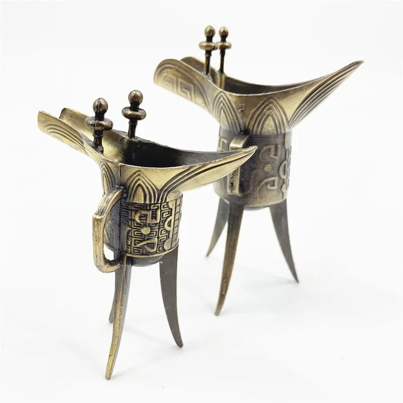 50 мл бокал для водки металлический винтажный старинная посуда напитков в