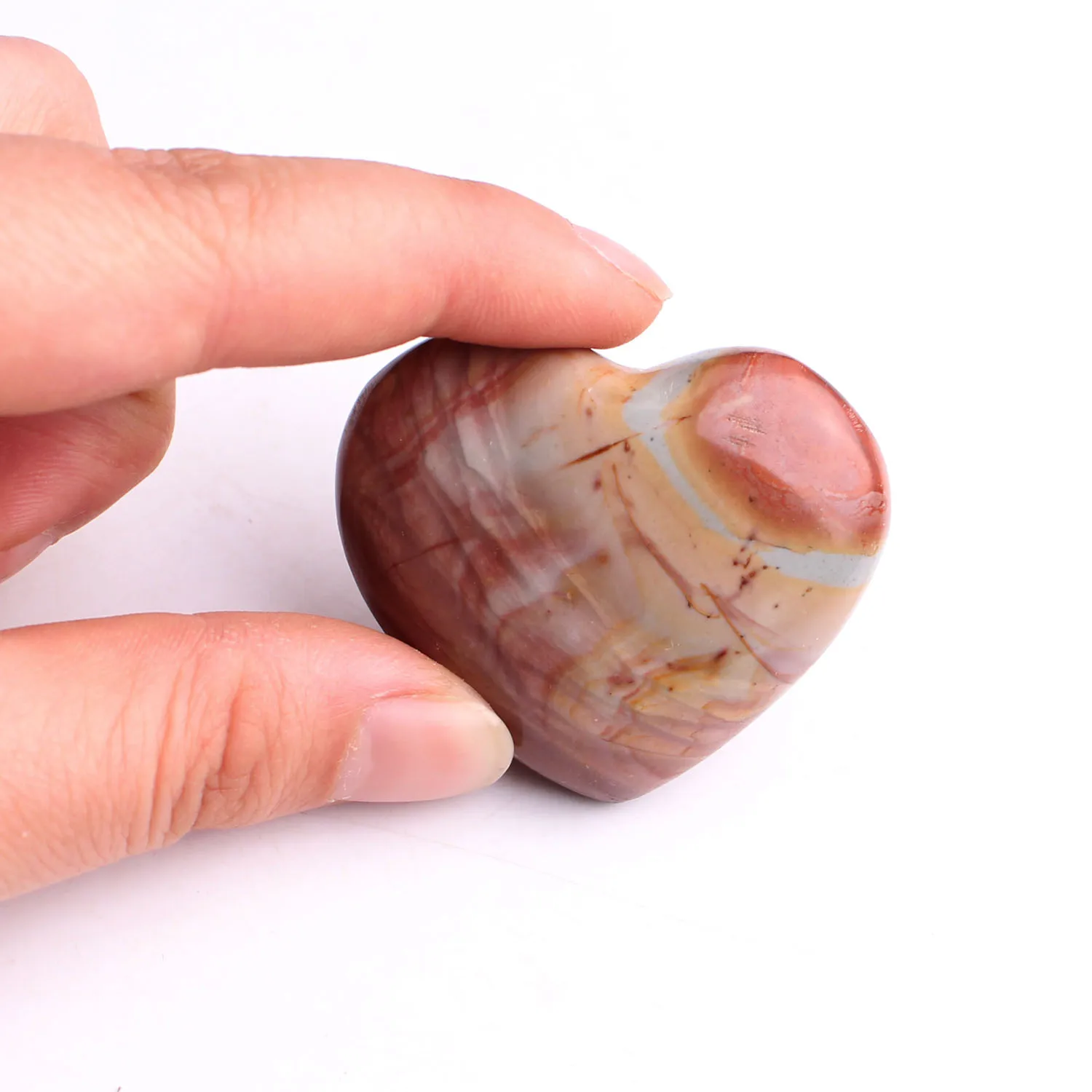 1 шт. натуральное изображение/Искусственная яшма Хрустальная в форме сердца