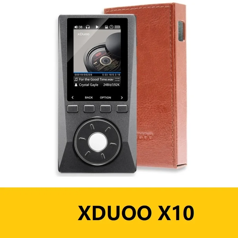 XDUOO X10 XDUOO X10 портативный цифровой музыкальный плеер с поддержкой высокого разрешения оптический выход без потерь DSD mp3-плеер с чипом и кожаный чехол - Цвет: XDUOO X10