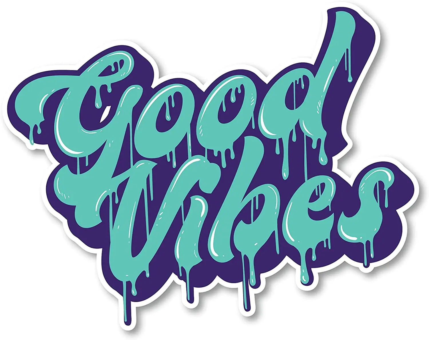 

Наклейка-бампер Good Vibes для автомобилей, стаканов, ноутбуков, кулеров 15*15 см