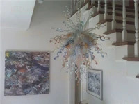 fashion murano design traditional lights chandeliers 110 220v ac led bulbs villa decor art ceiling