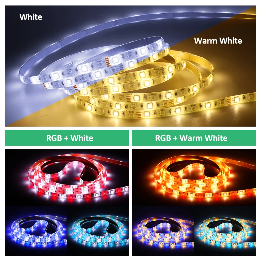 Светодиодная лента COOLO SMD5050 RGB 5 м 10 60 светодиодов/м 12 В постоянного тока | Лампы и
