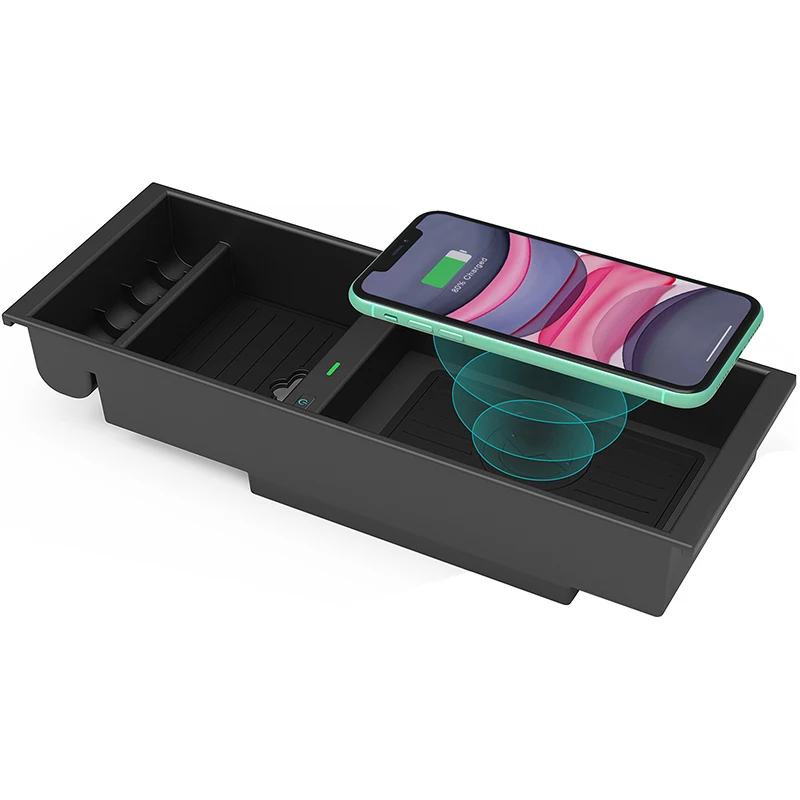 

Mobile Phone Wireless Charger Accessories Kit Center Console Charging Pad for Ford 2015-2020