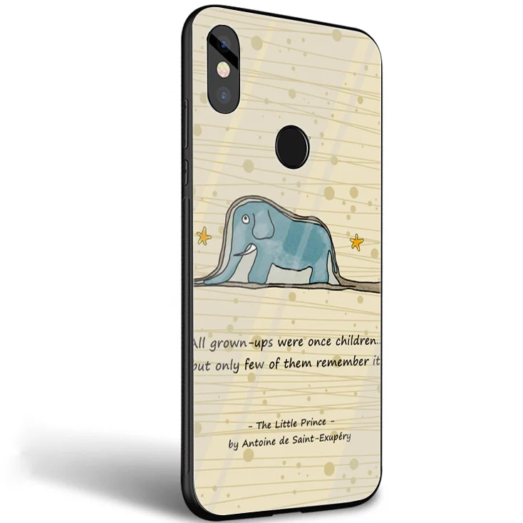 Desxz Little Prince Tempered Glass Case For Xiaomi MI 8 9 Lite A1 A2 Redmi Note 5 6 7 Pro 6A 4X Pocophone F1 Cover | Мобильные
