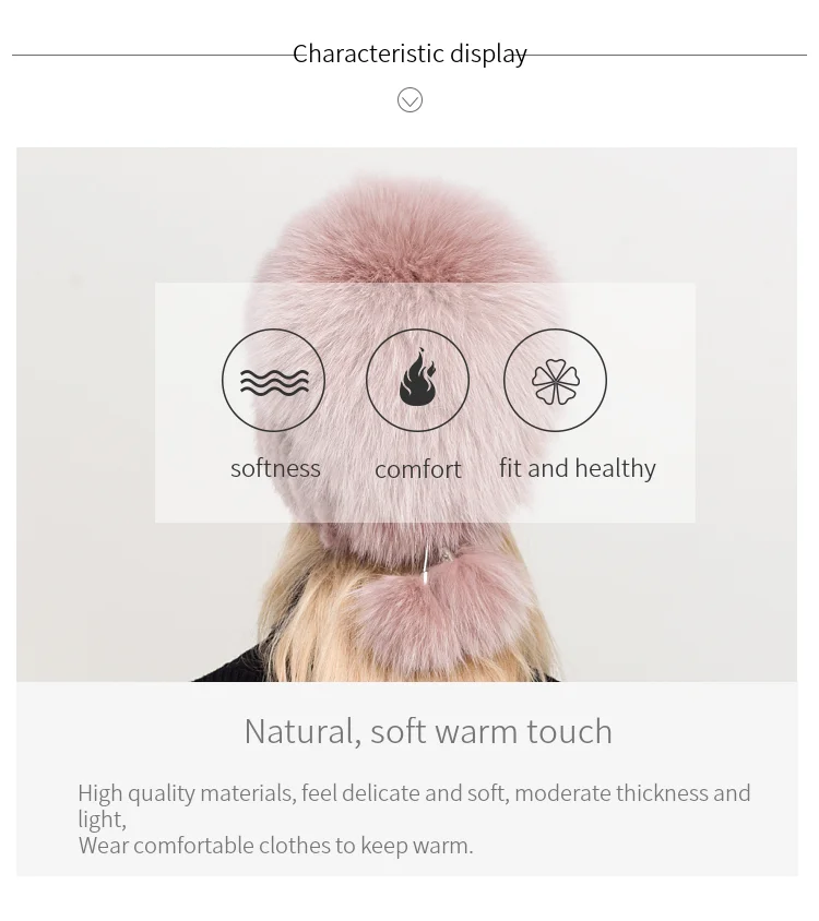 ZDFURS* горячая Распродажа модные зимние теплые женские вязаные шапки норковые шапки вертикальное плетение с лисьим мехом на верхней части