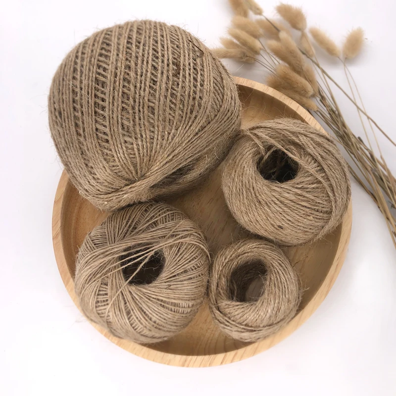 Thickness Durable Jute Raffia Straw Yarn Perfect for Hanging and Craft Projects Wrap Jars Create Pots Baskets Cat Trees | Дом и сад
