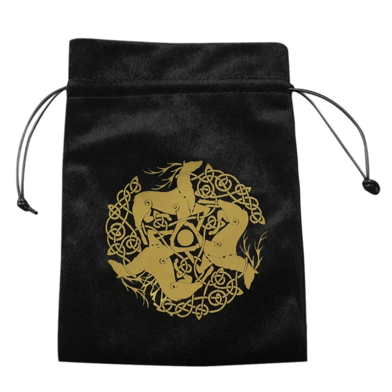 

N58B Tar-ot Divination Tar-ot Card Pad Pendulum Ma-gic Tar-ot Altar Table Cloth Board Game Velvet Tar-ot Velvet Bag