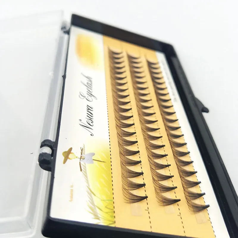 60 шт./лот 20D натуральные накладные ресницы ручной работы индивидуальные nakeds
