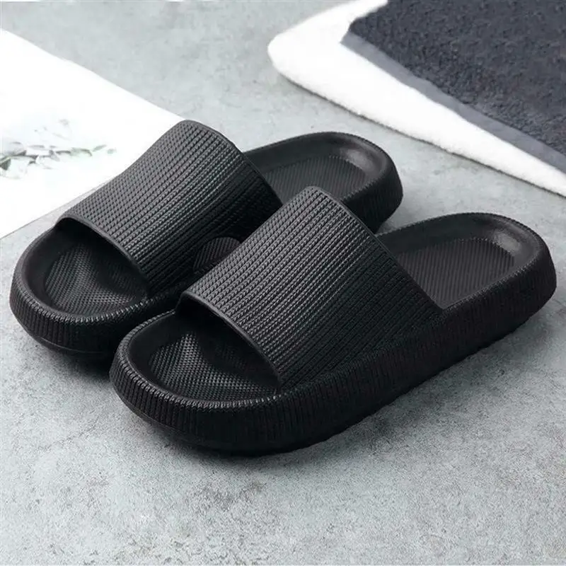 

2021 Women Thick Sole Slippers Summer Beach Eva Soft Home Slippers Bathroom Anti-Slip Shoes Thick Platform Slippers Ladies