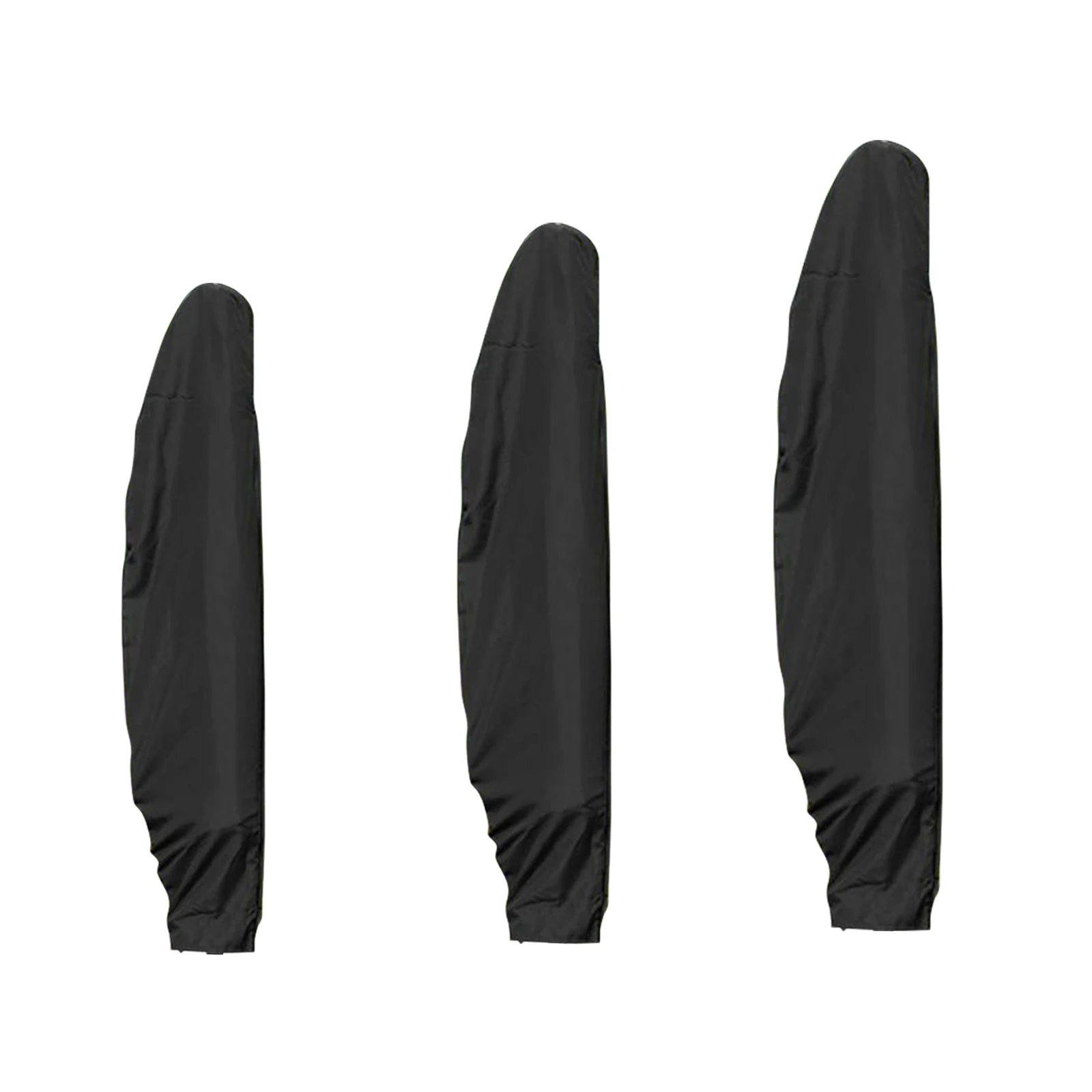 

Black 210D Oxford Cloth Banana Style Umbrella Cover Waterproof Proof Zipper Drawstring Rope Terrace Umbrellas Accessories