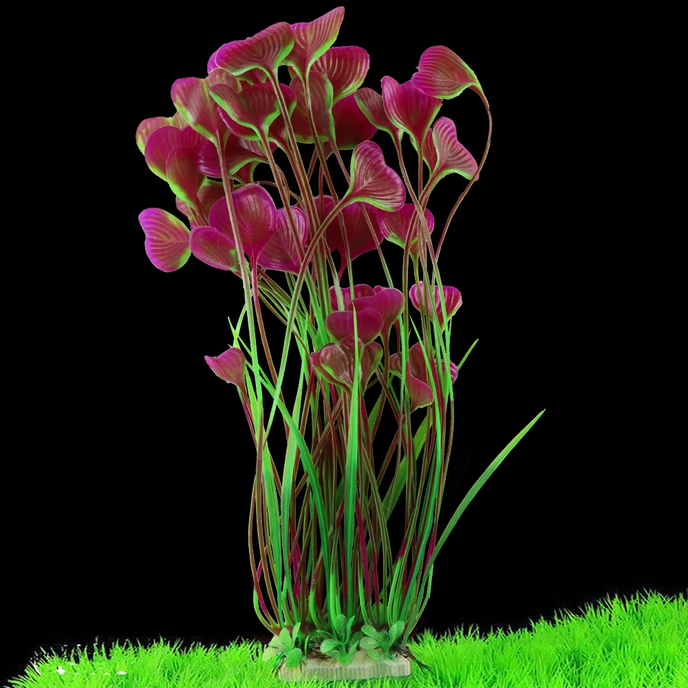 Зеленые искусственные Экологичные пластиковые водные растения домашний