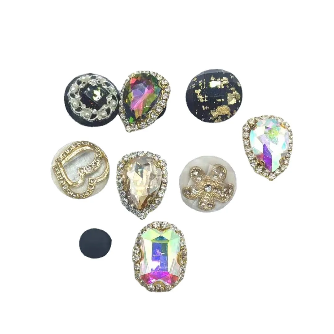 

Cross-border hole hole shoes shoe buckle decorative buckle diamond flower diy little Daisy beach shoes wholesale