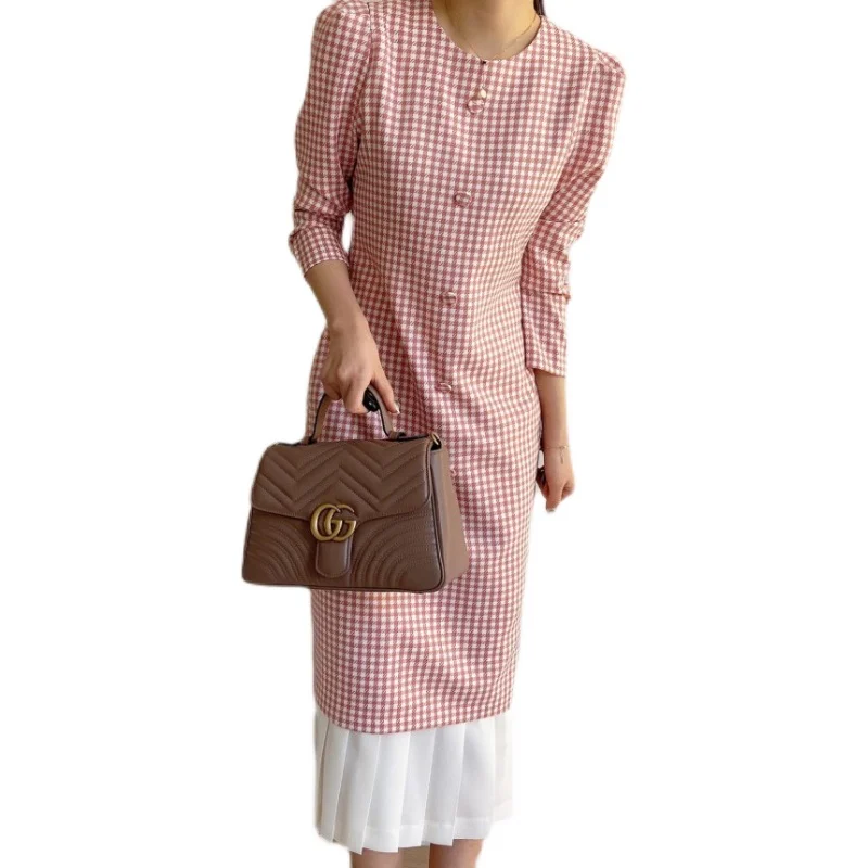 

Summer Weomen Fashion Elegant Patchwork Half Sleeve O-neck Sheath Party Dress Vintage Office Lady Pleats Slim Dress Vestidos