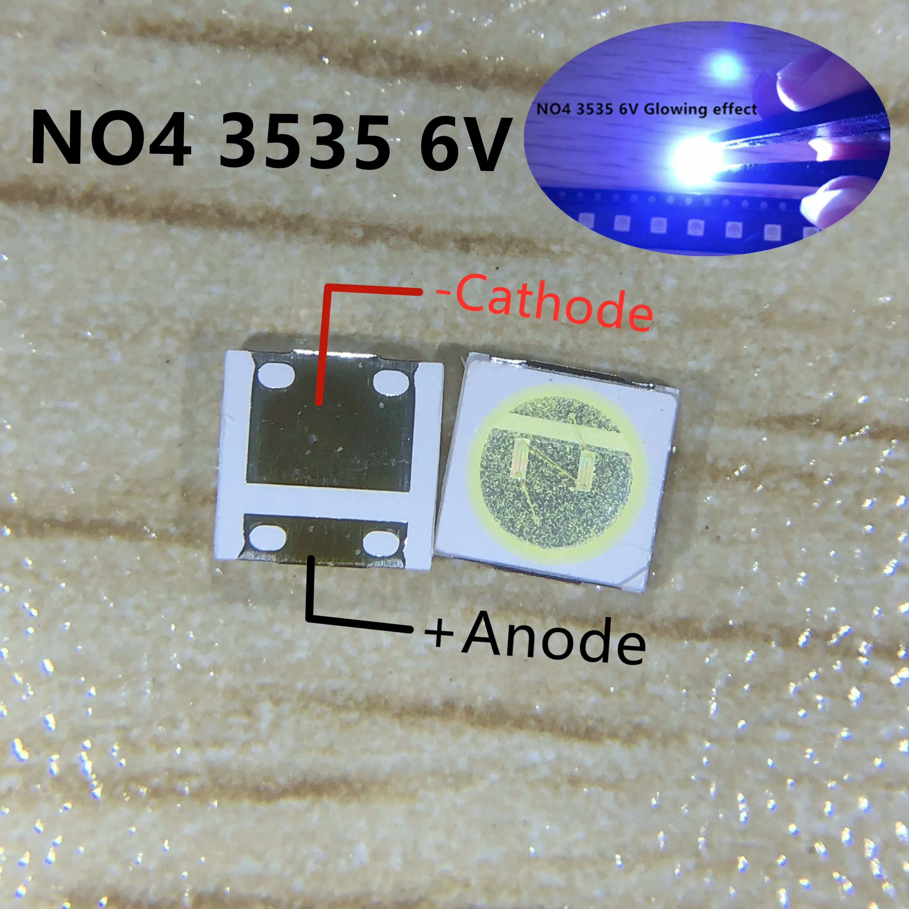 1000pcs SEOUL High Power LED Backlight 2W 3535 6V Cool white 135LM TV Application SBWVL2S0E | Электронные компоненты и