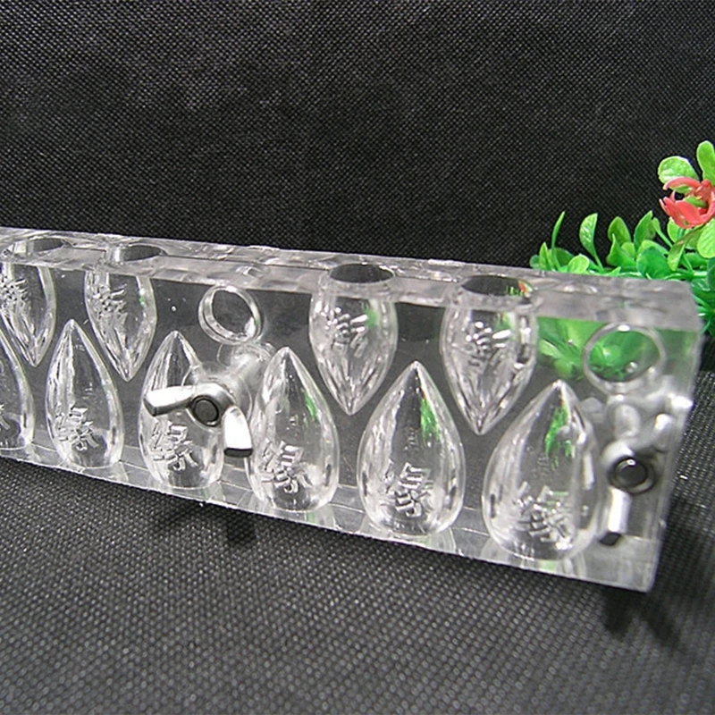Molde creativo para hacer conos de incienso, herramientas de fabricaci&oacute;n de torre de incienso, molde arom&aacute;tico con forma de Pagoda, molde de incienso transparente-4