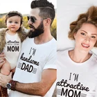 Одинаковая семейная одежда, футболка для мамы, отца, дочки, сына, ребенка, семейная с буквами, одежда с принтом, топ для мамы и меня