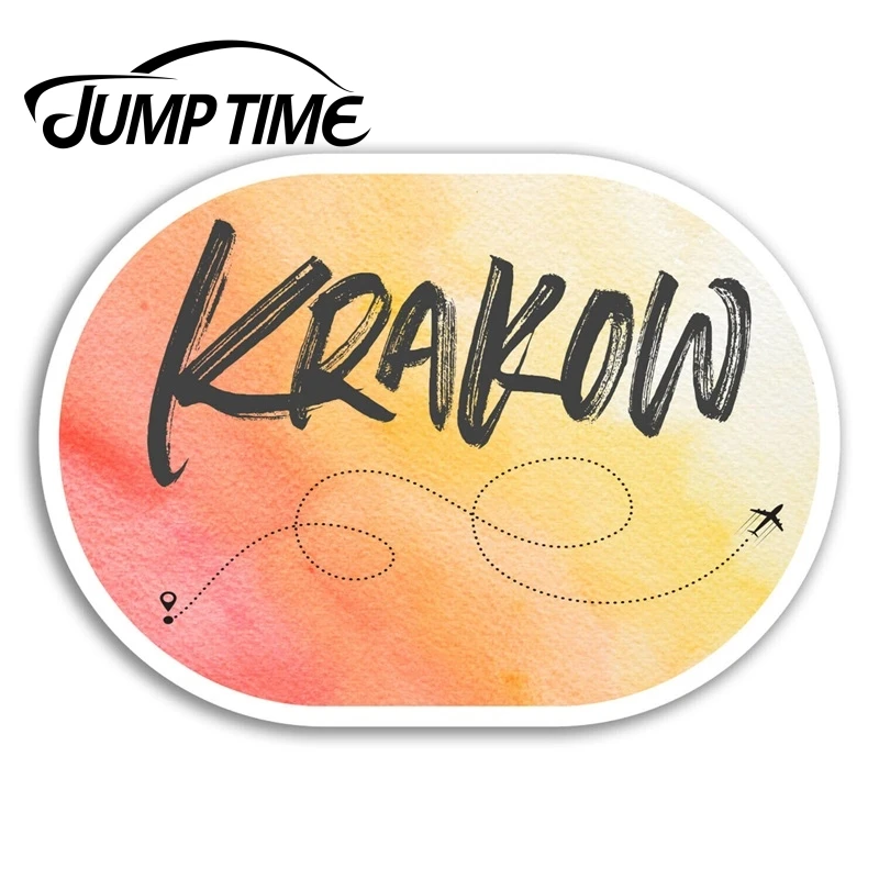 Виниловая наклейка с надписью Jump Time (Краков) s Веселая Польша для багажа