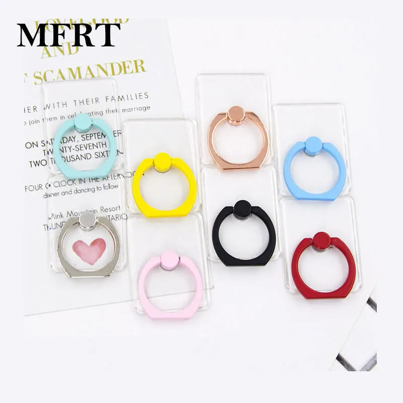 Квадратный прозрачный держатель для мобильного телефона iPhone huawei карамельный