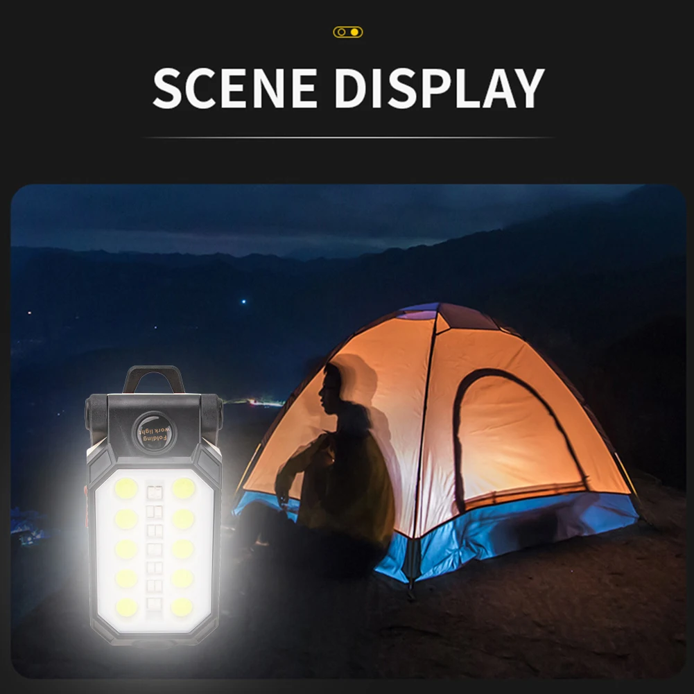 

Folding Work Light USB Rechargeable LED Flashlight Car Inspection Lamp Rechargeable Repair Flashlight Inspection Work Lamp