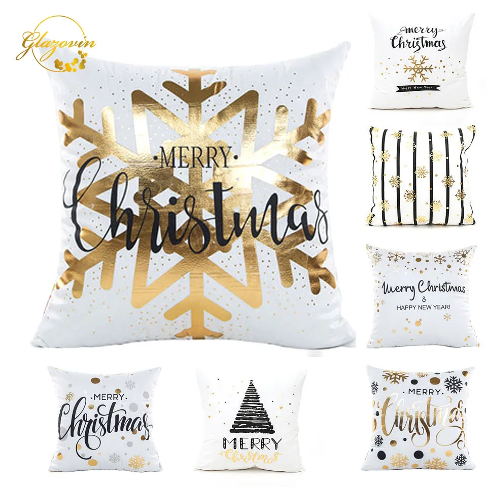 Рождественский Декор для дома 45x45 см хлопковое белье Рождественские елочные