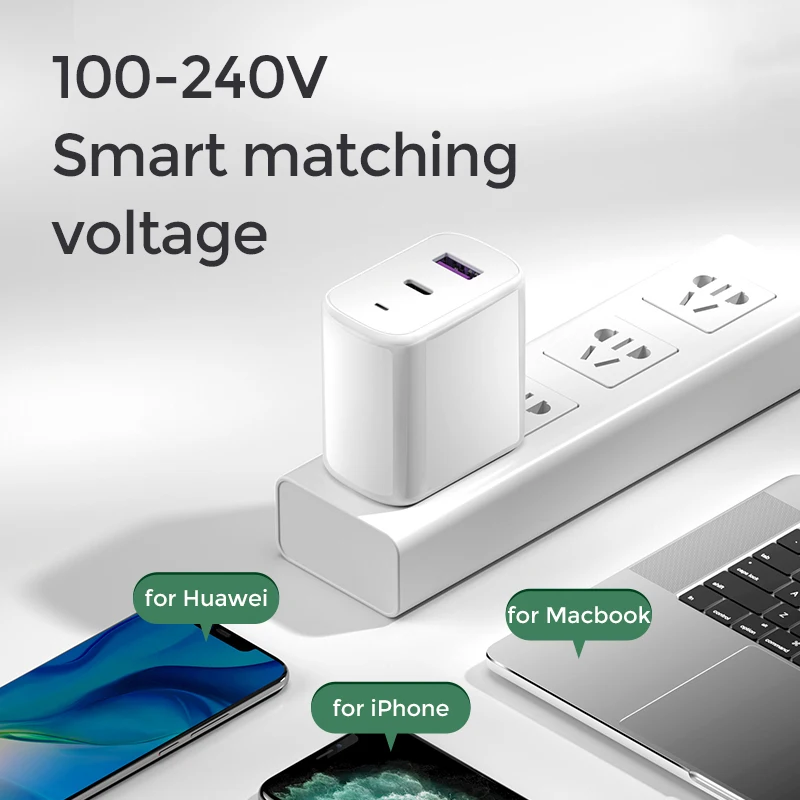 

Joyroom 45W Quick Charge 3.0 USB Charging For iPhone Samsung Huawei Xiaomi 2 Port QC 3.0 Turbo Wall Charger US EU UK Plug Adapte