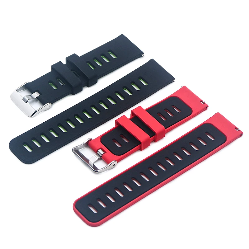 

22mm Silicone Watch Band For Samsung Galaxy Watch For HUAWEI Sport Stitching Color SmartWatch Band Replacement Bracelet