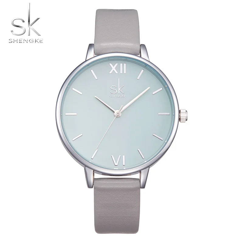 

Shengke 2021 New Women's Waterproof Quartz Watches Simple And Stylish Summer Female Casual Watch For Women Horloges Vrouwenes