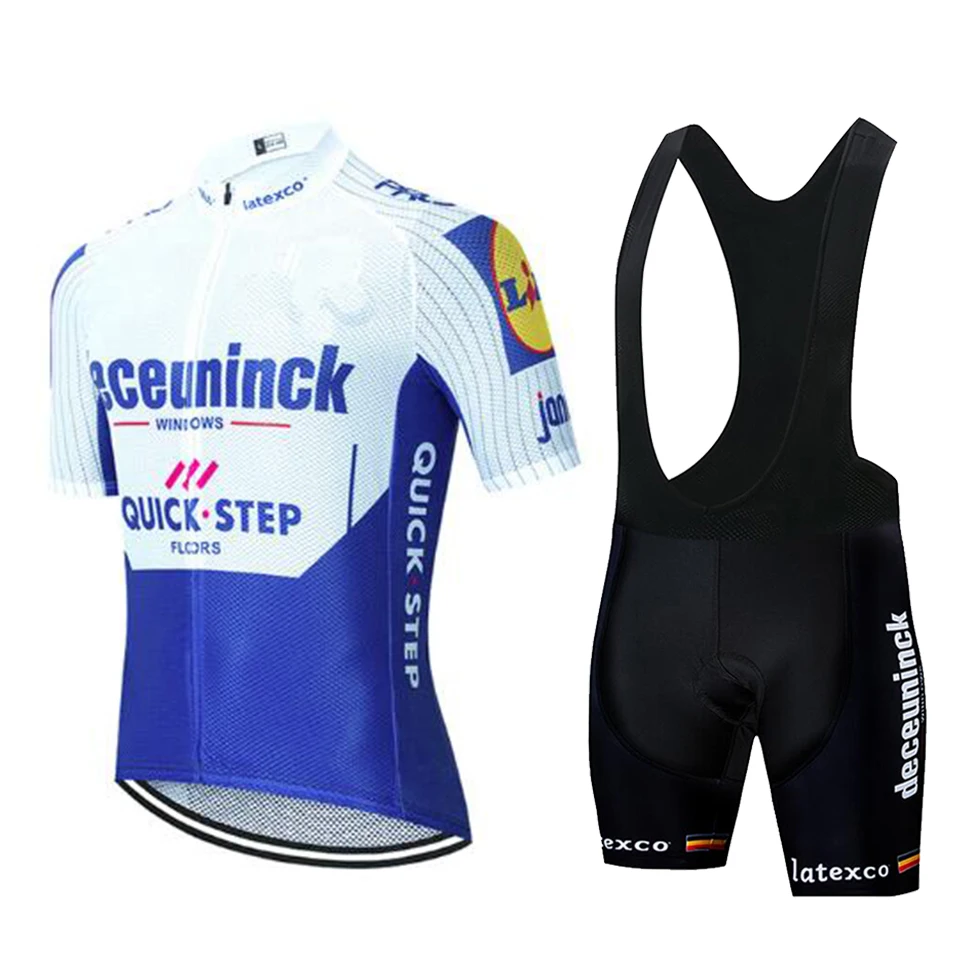 2020 Pro Team Quick Step Велоспорт Джерси 20D нагрудник комплект велосипедная одежда Ropa Ciclism