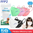 Mascarillas FPP2 детей корейские сандалии с открытыми маска KN95 детская FFP2mask Цвета 4 слоя защитные маски FFP2 детей FPP2 одобренный Infantil