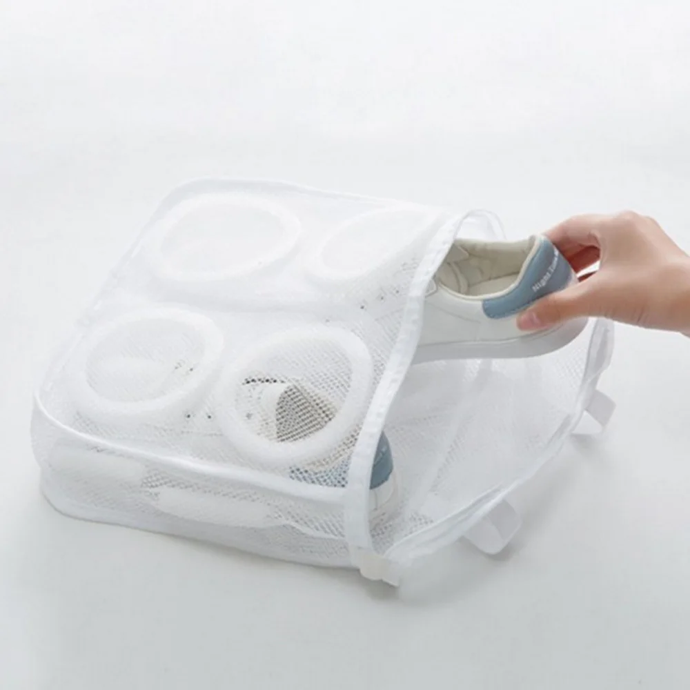 

Mesh Net Pouch Laundry Washing Bag Shoes Machine Cleaning Protector Organizer
