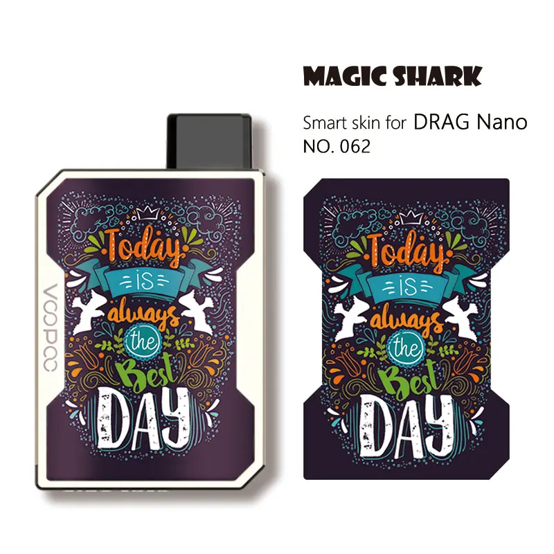 Чехол Magic Shark для вейпа модный мотоциклетный чехол из ПВХ с изображением листьев и