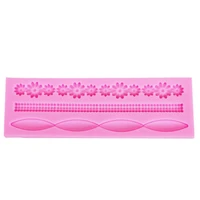 fondant silicone mold small flower lace diy baking cake decorating dry paisley biscuit mould