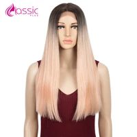 pink lace wig for women sleek straight lace front wig blonde cosplay wigs 20 inch purple colored ombre middle part lace wigs