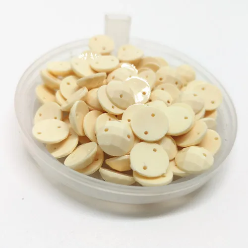 BEIGE 10mm Neon Color Round Resin sew-on Rhinestone Applique Flatback Nail Crystal Stone Non Hotfix Strass Diamond for Crafts - Цвет: BEIGE