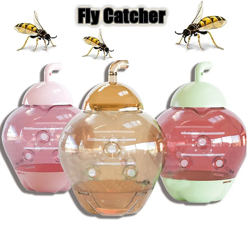 

Apple Shape Hornet Trap Bottle Reusable Hornet Trap Yellow Coats Bee Catcher Plastic Bee Trap Bottle Bee Trap Apple Shape Trap