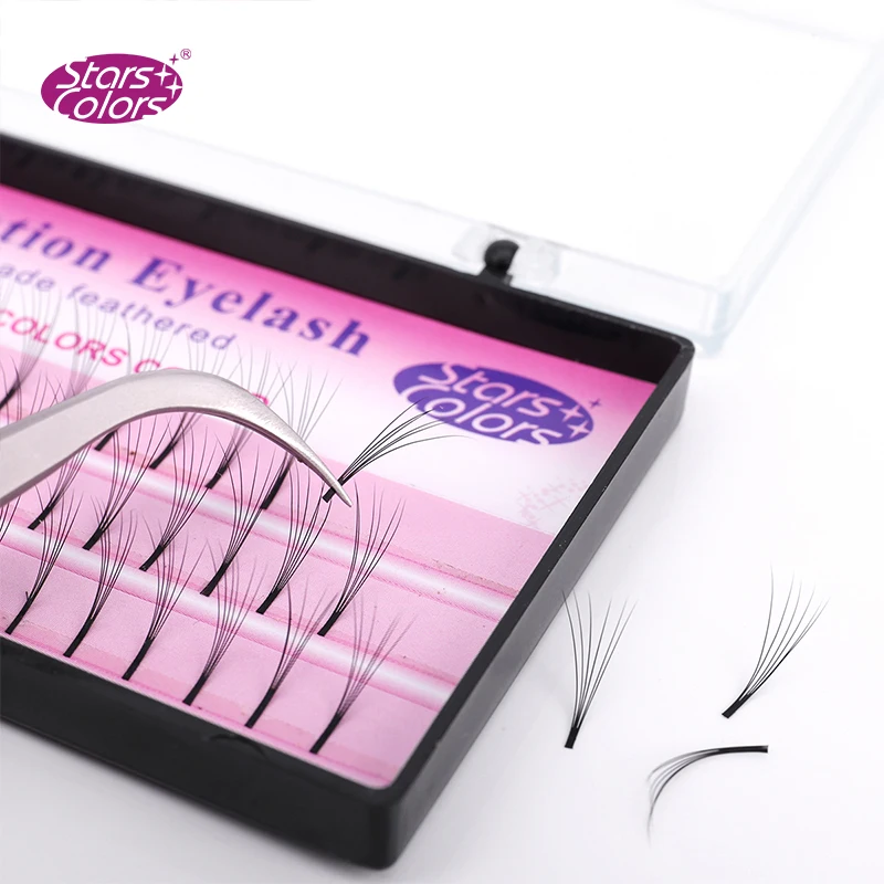 Накладные ресницы StarsColors 6D накладные из искусственной норки натуральные