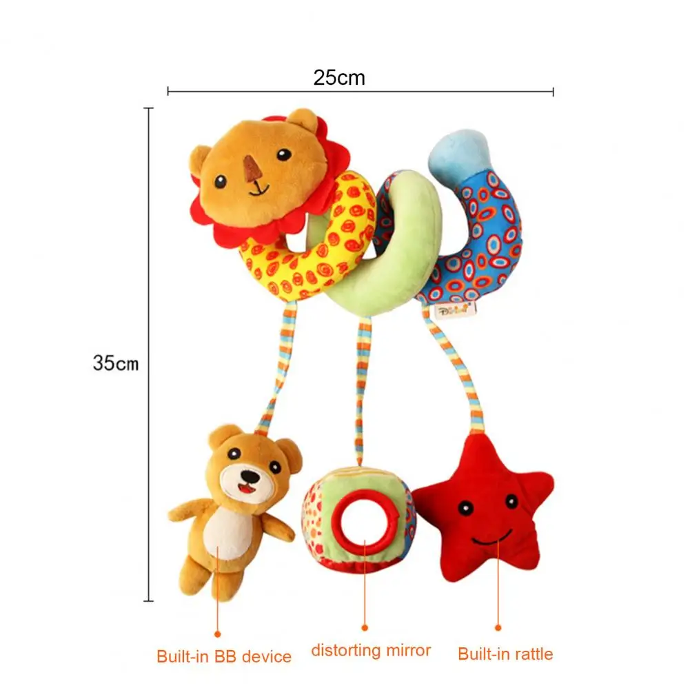 

Cartoon Baby Hanging Rattle Toy Plush Animal Rattle Mobile Infant Stroller Bed Crib Spiral Hanging Toys for Baby Toys 0-12Months