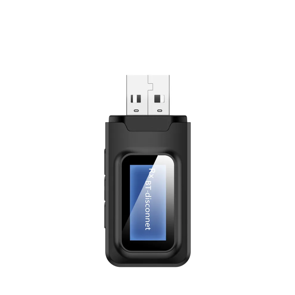 USB Bluetooth 5 0 аудио передатчик приемник с ЖК-дисплеем 3 мм AUX RCA стерео беспроводной