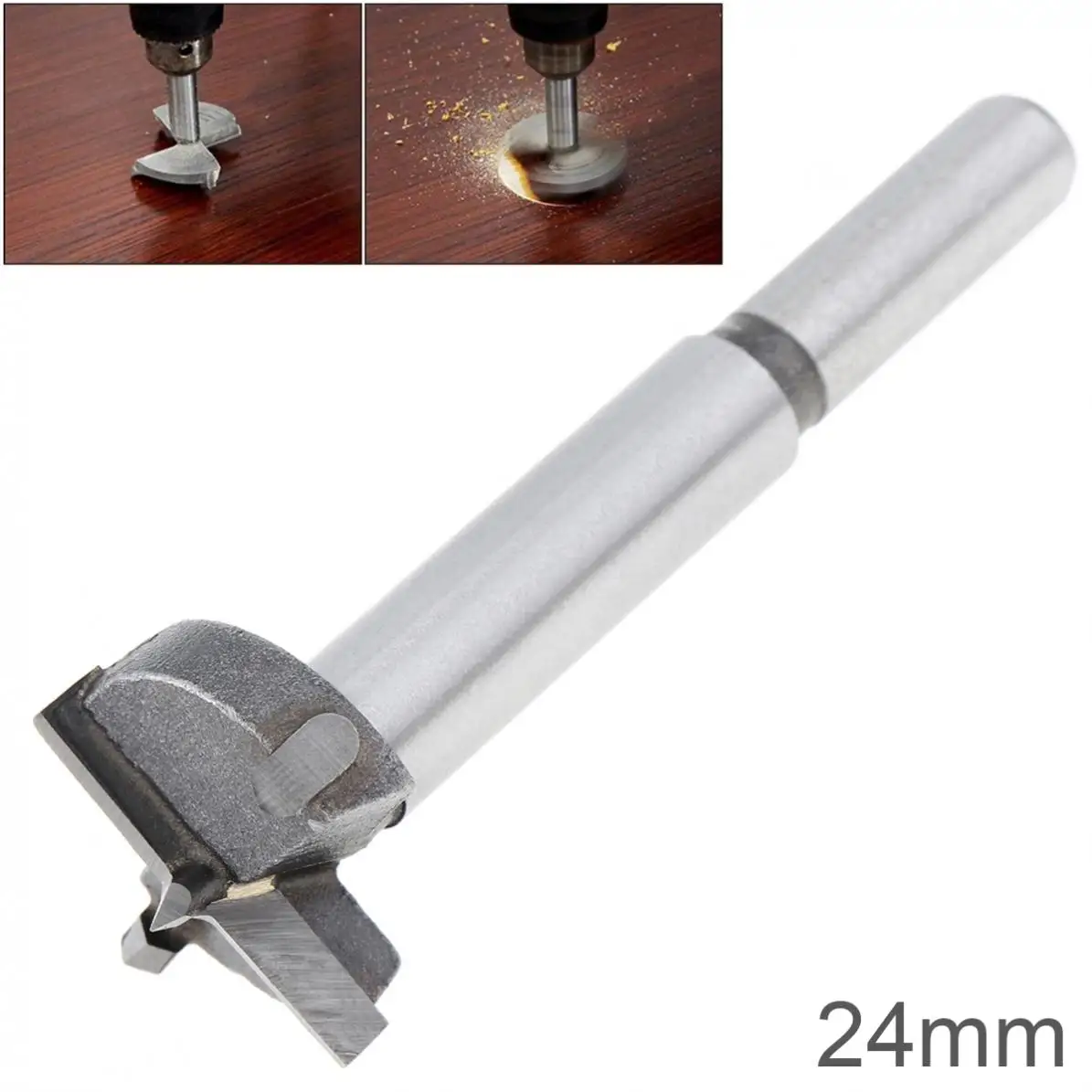 

24mm Tungsten Steel Hard Alloy Wood Drill Bits Woodworking Hole Opener Drilling on Plasterboard / Plastic Boards / Wooden Board