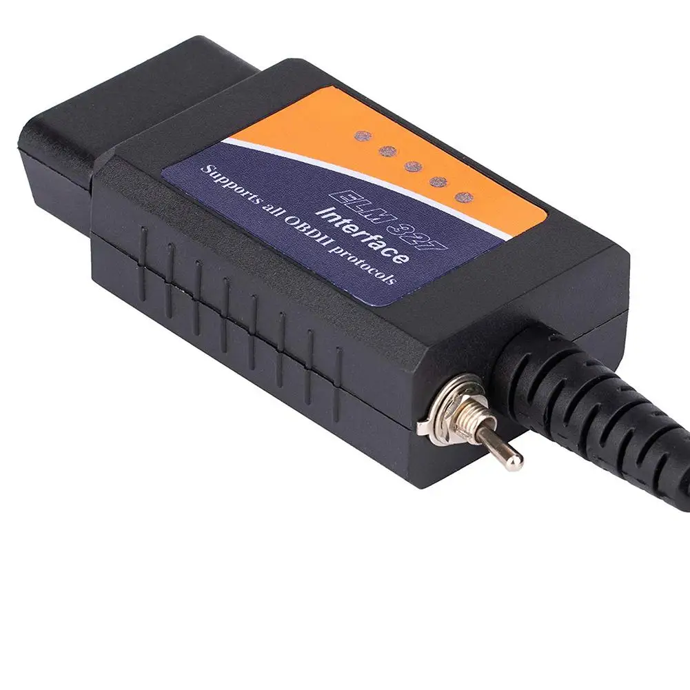 USB устройство ELM327 совместимый интерфейс с HS-CAN/MS-CAN переключатель для Forscan Focus Mazda Ford ELMconfig OBD2 Adeeing