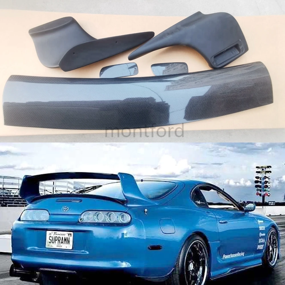 Подходит для лезвия из углеродного волокна 1993 2002 Supra JZA80 Задний спойлер крыла