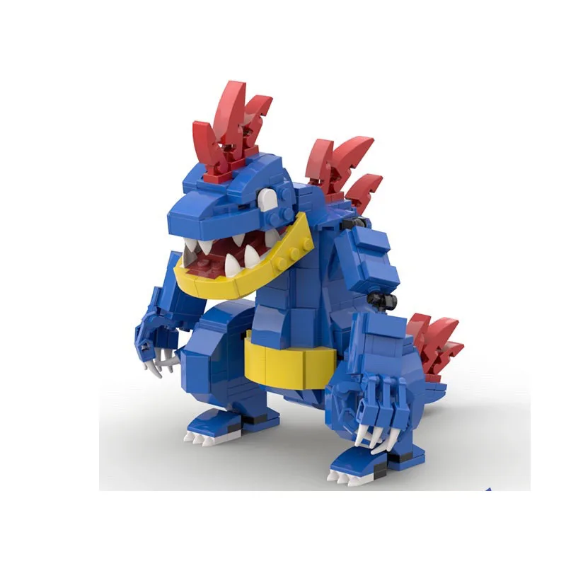 

400PCS Feraligatr Building Blocks Toys For Feraliga Pokemones Action Figure Model Kids Toy Original Design Assembling Bricks Toy