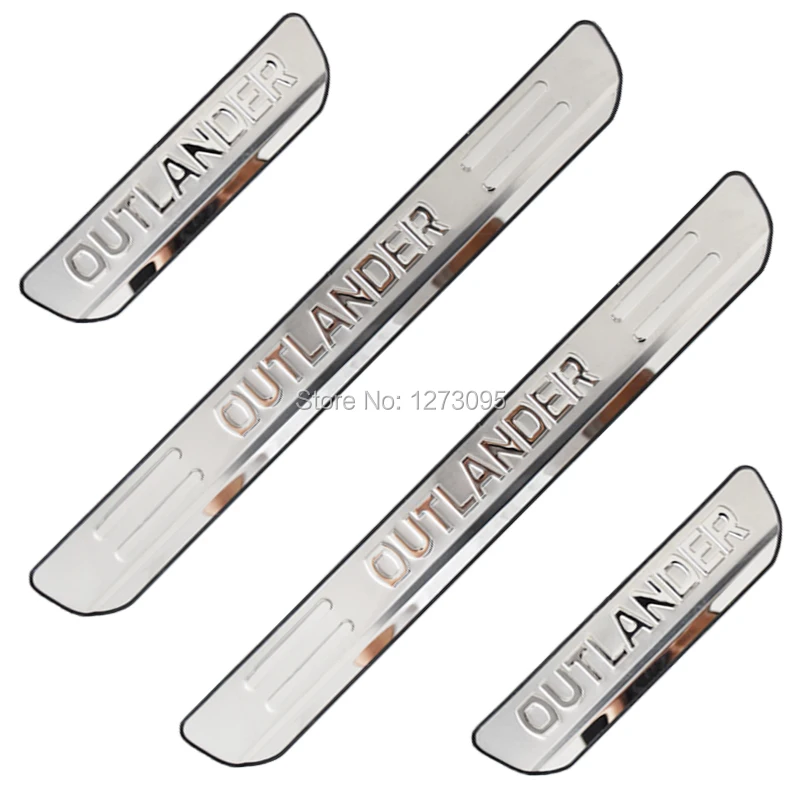 

For Mitsubishi Outlander 2013-2020 Accessories Stainless Door Sill Kick Scuff Plate Protector Trim Guard Cover Pedal Car Styling