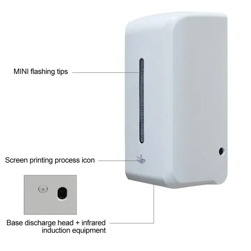 

Automatic Soap Dispenser Touchless Hand Disinfection Machine Wall-mounted Sensor Mist Spray Hand Sanitizer Disinfection 1000ML