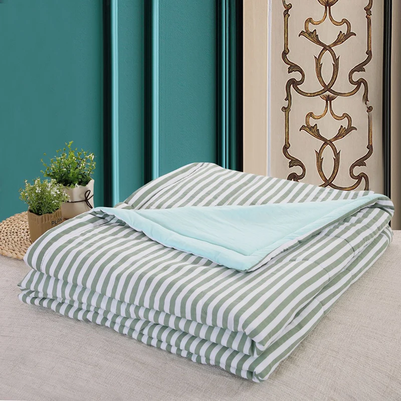 Washed Cotton Summer Quilt Air Conditioner Double Bed Skin-Friendly Suitable For Adults And Children | Дом и сад
