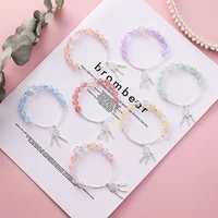 strawberry crystal bracelet pink crystal charm bracelets dream catcher selenite bracelet chain new jewelry