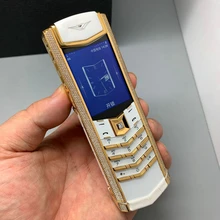 Refurbished Original 1:1 VERTU K8 Mobile Phone Full Diamond Mobile Phone A Noble Gift for Your Noble Wife