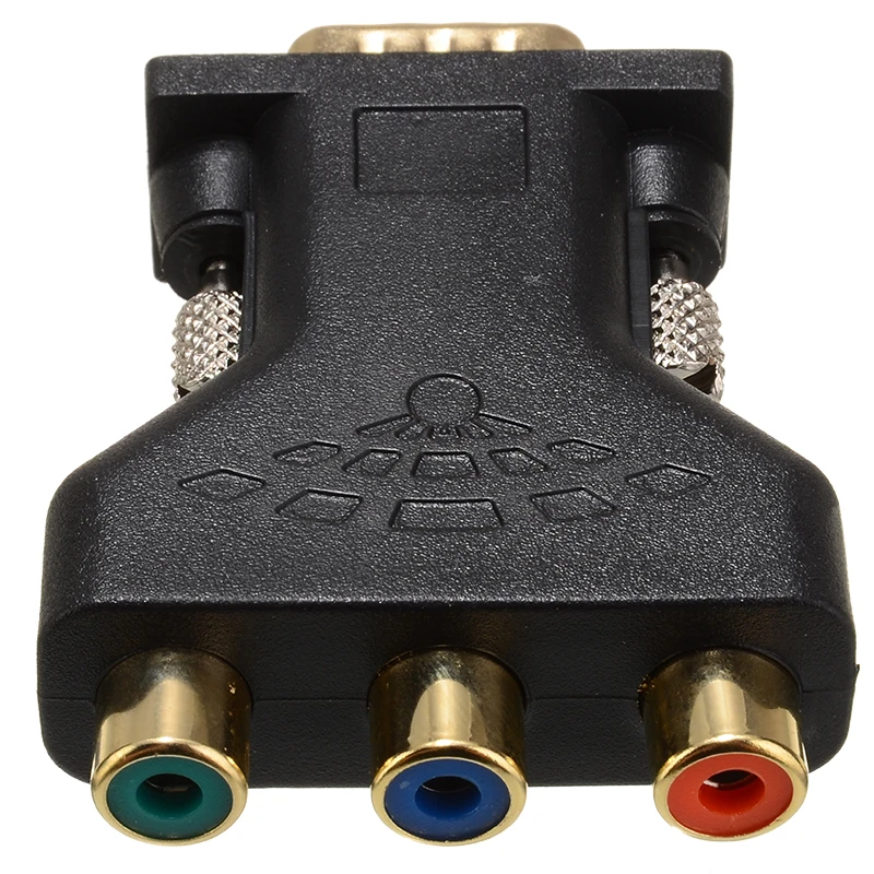 MAYITR 3 RCA VGA разъем черный RGB видео Гнездо к HD 15-контактный стиль Компонентный