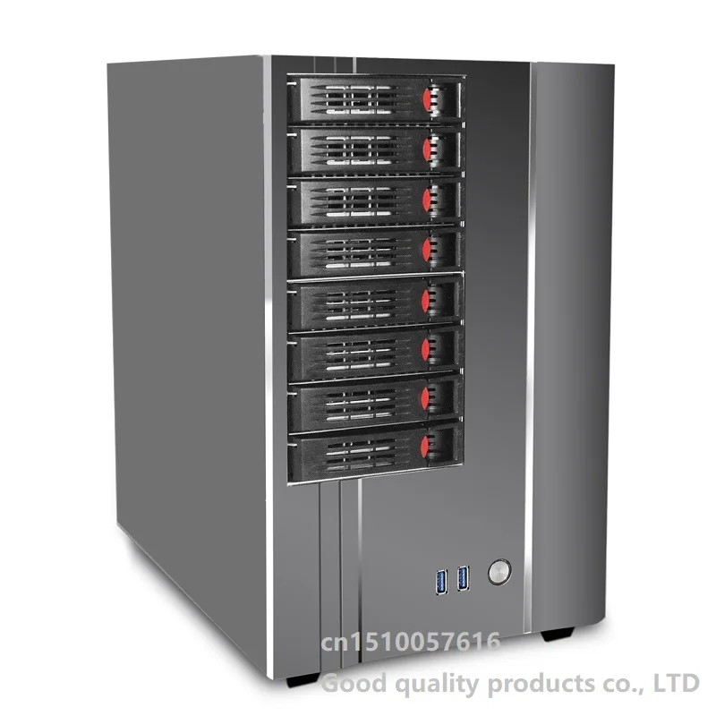 NAS чехол с поддержкой материнской платы MicroATX /ITX Полный восемь графических